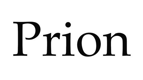 prion. . Prion pronunciation